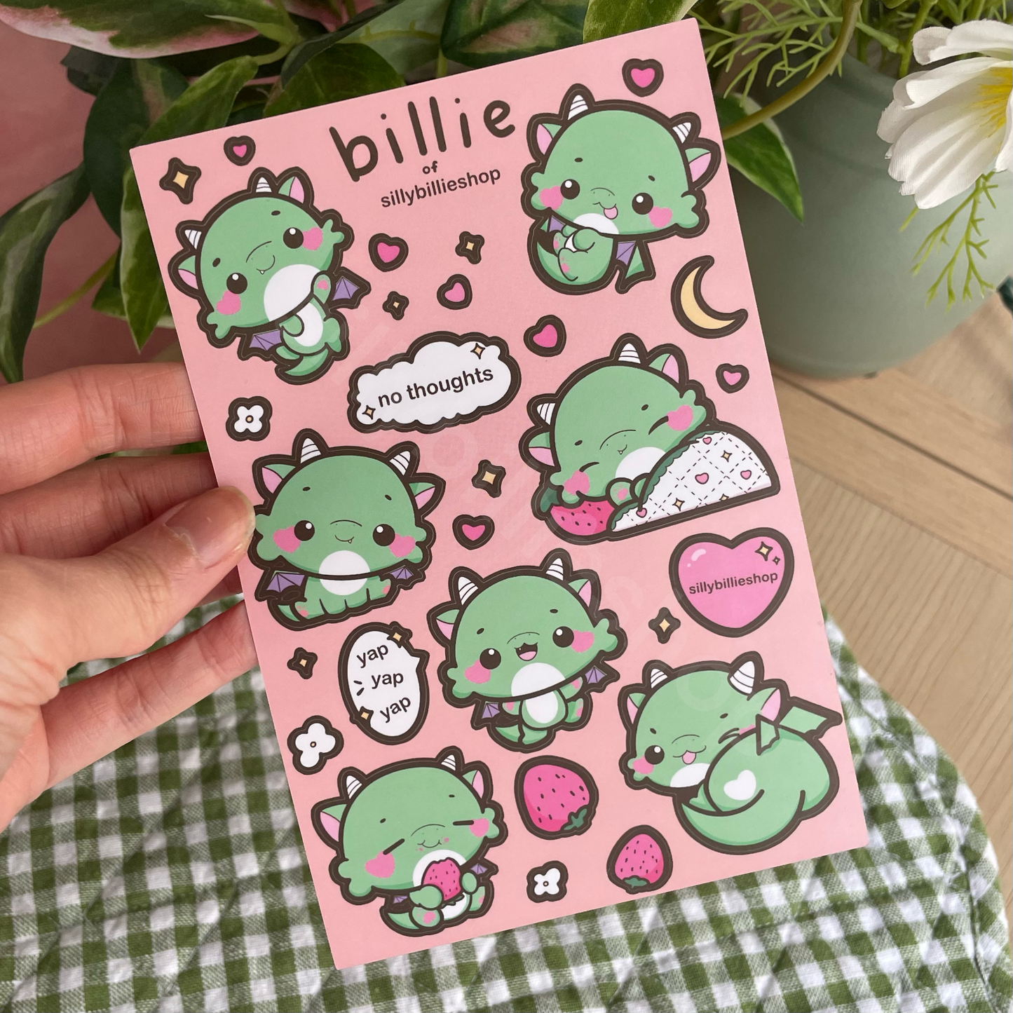 Billie the Dragon Sticker Sheet